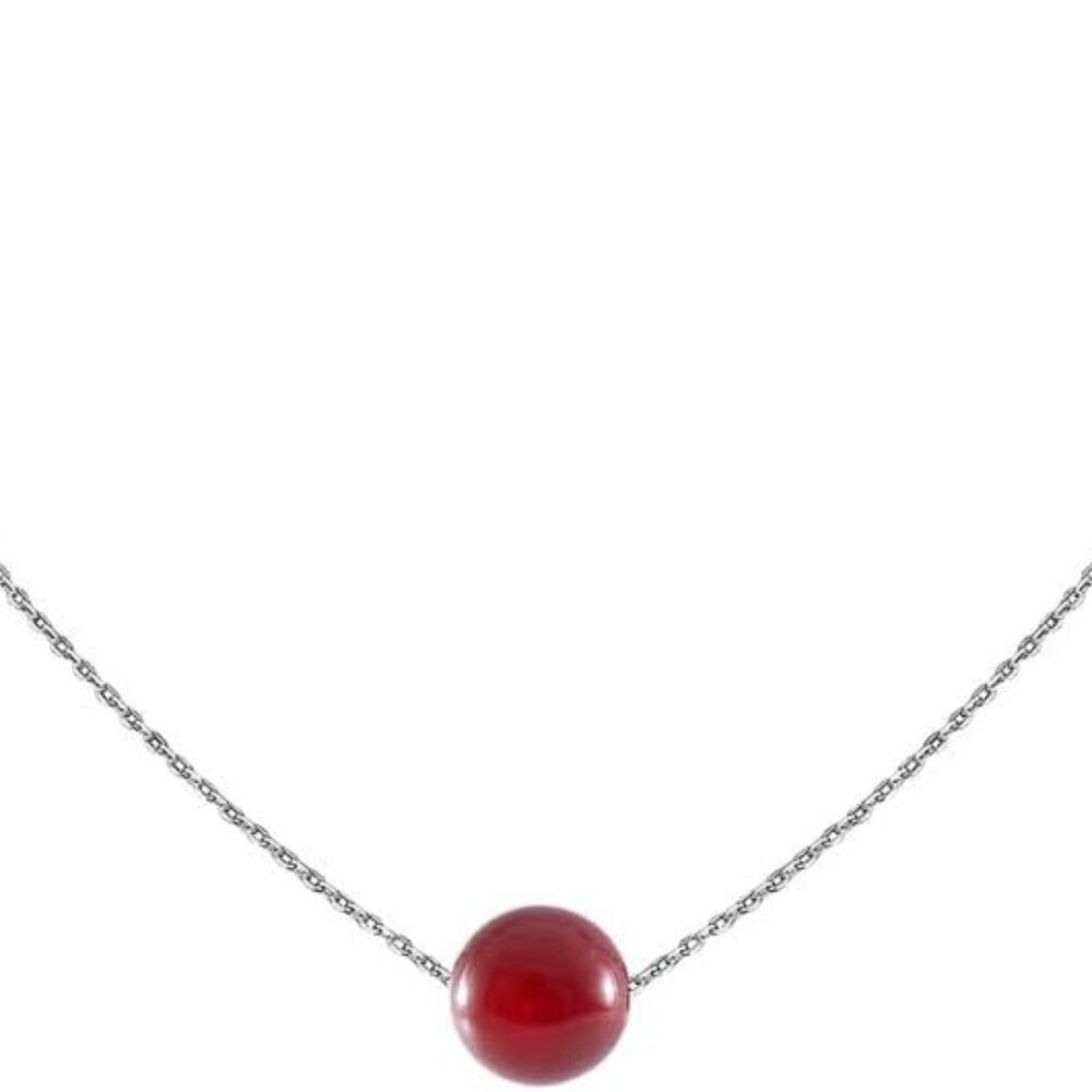 Real Crystal Pendant Necklace Jewelry 925 Sterling Silver Chain Necklace for Wom